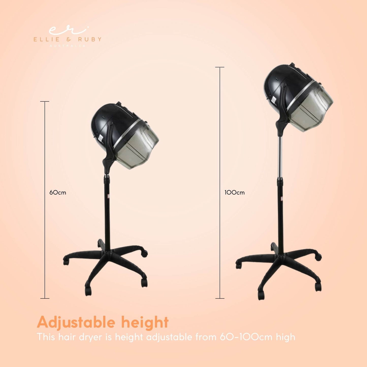 Free Standing Hair Dryer Hood Bonnet Hairdryer Height Adjustable Salon Equipment Finishing Touch Body Hair And Beauty Supplies