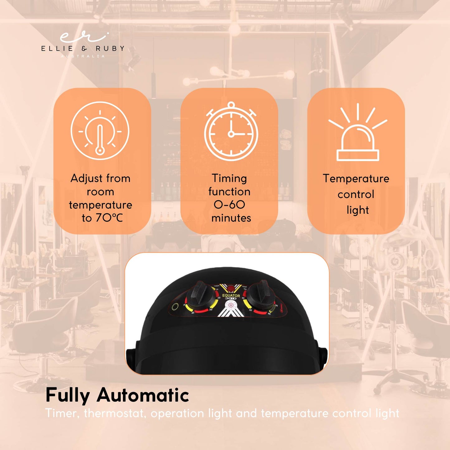 Free Standing Hair Dryer Hood Bonnet Hairdryer Height Adjustable Salon Equipment Finishing Touch Body Hair And Beauty Supplies