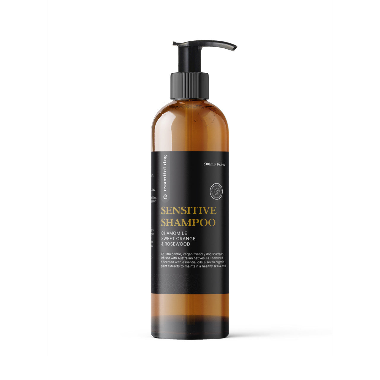 500ml Natural Sensitive Dog Shampoo (Chamomile, Sweet Orange & Rosewood) Finishing Touch Body Hair And Beauty Supplies