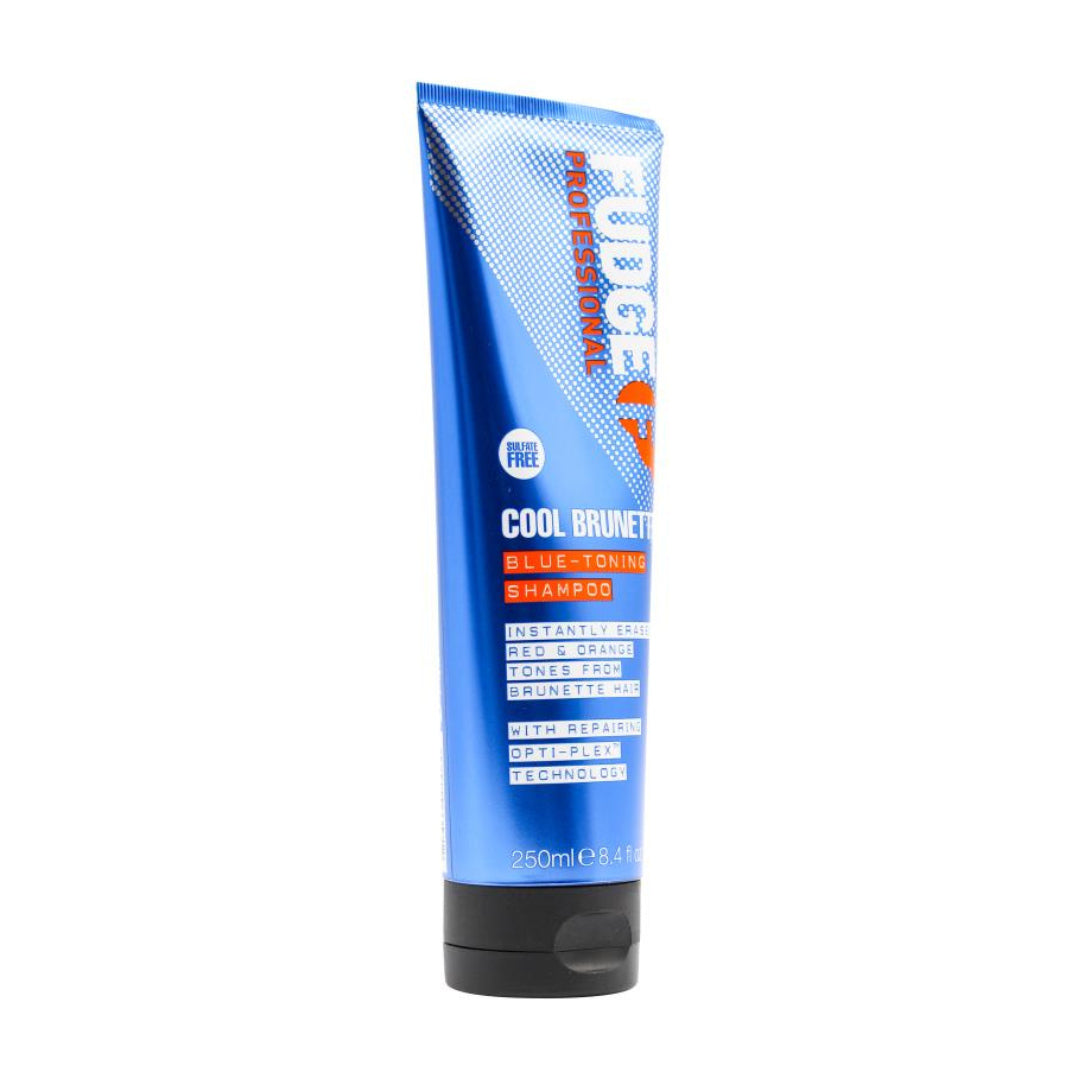 3x Fudge 250ml Blue Toning Shampoo - Erases Red & Orange from Cool Brunette Hair Finishing Touch Body Hair And Beauty Supplies