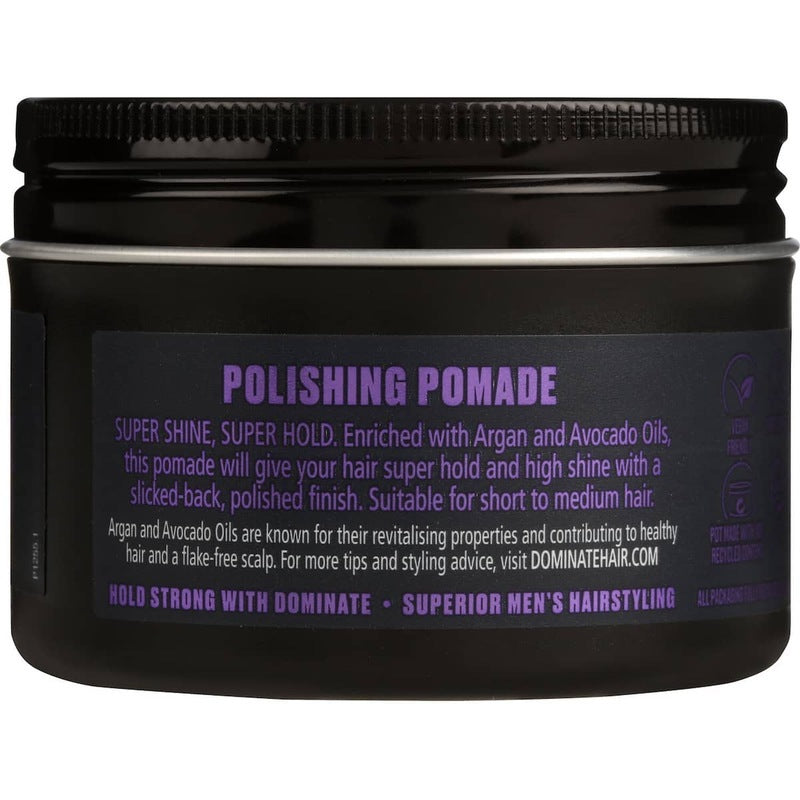 3x Dominate Polishing Pomade Strong Hold High Shine 105g Finishing Touch Body Hair And Beauty Supplies