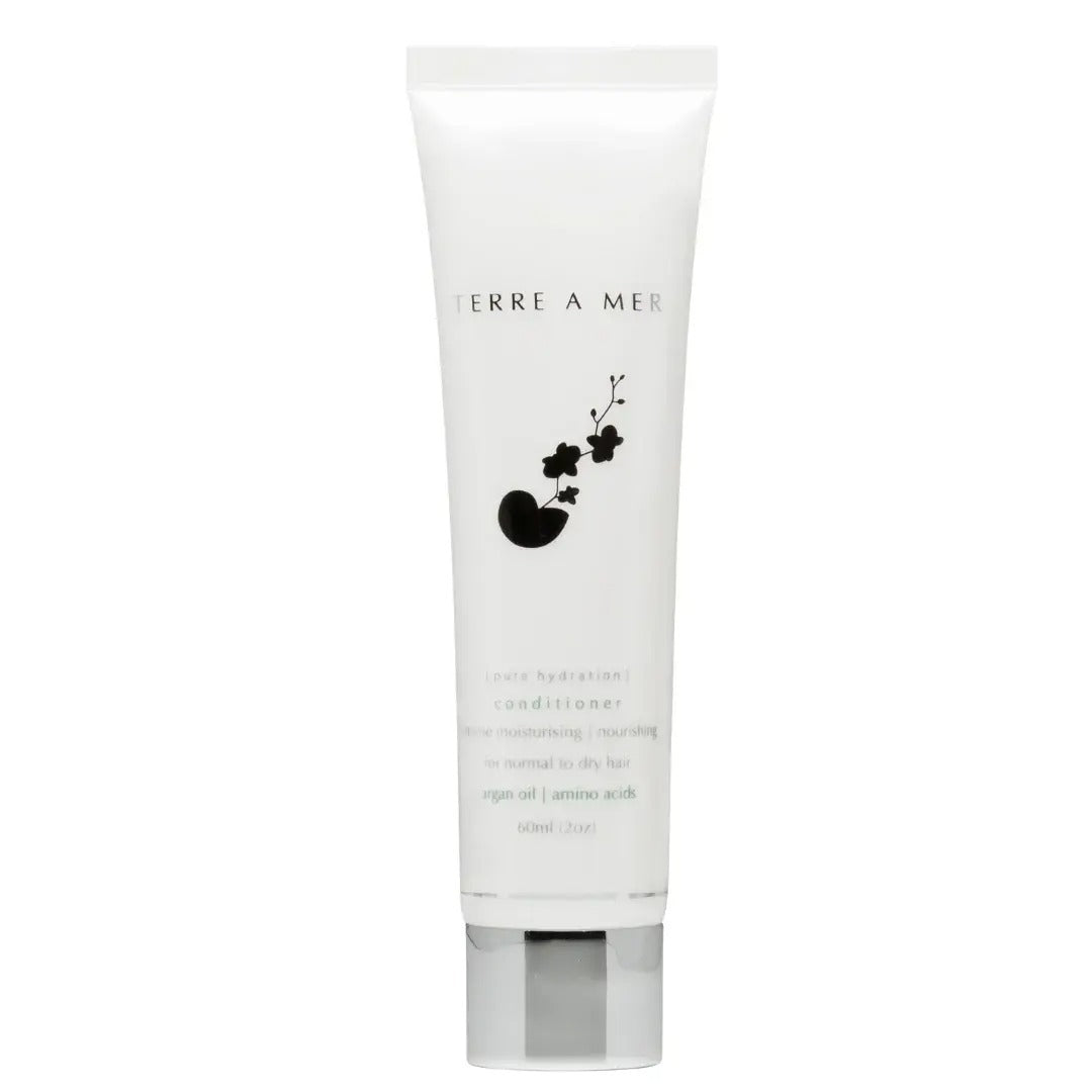 2x Terre A Mer Pure Hydration Amino Acid/Argan Conditioner - 60ml Travel Size Finishing Touch Body Hair And Beauty Supplies