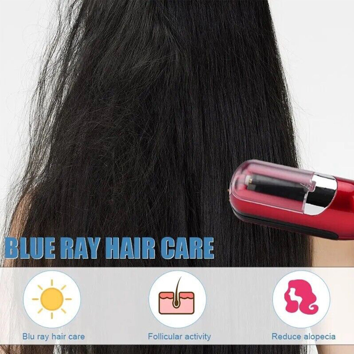 Red Mini - Automatic, Hair Repair Split End Remover Trimmer For Dry, Splitting, Damaged And Brittle Split Ends, Men And Women Hair Styling Beauty Tool Finishing Touch Body Hair And Beauty Supplies