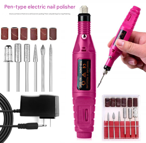Regular Set Portable Electric Nail Drill Kit - USB Manicure Pedicure Polishing & Shaping Tool Set Finishing Touch Body Hair And Beauty Supplies