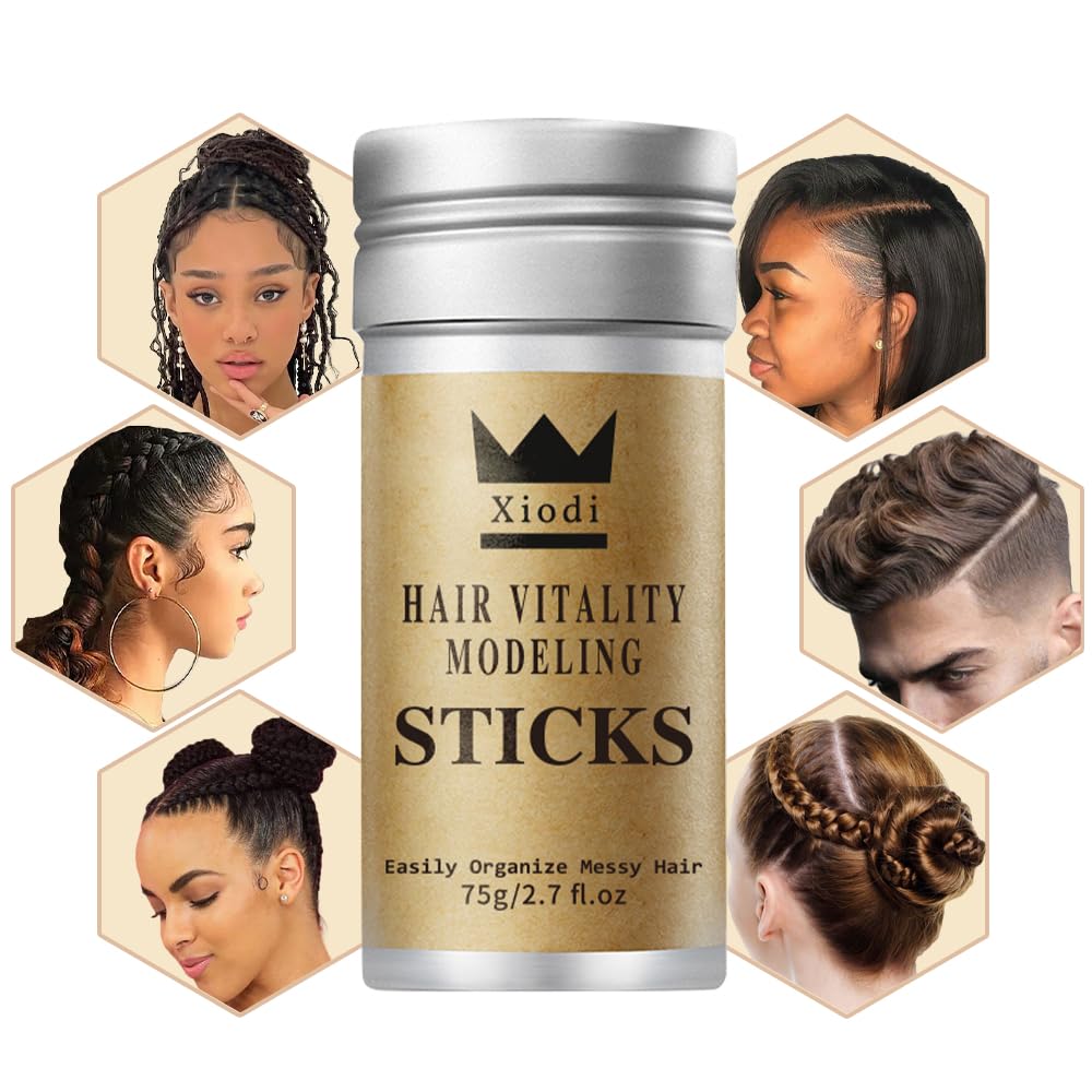 2X Hair Edge Control Hair Wax Stick | 75g Each | Natural Styling for Relaxed & Natural Hair Finishing Touch Body Hair And Beauty Supplies