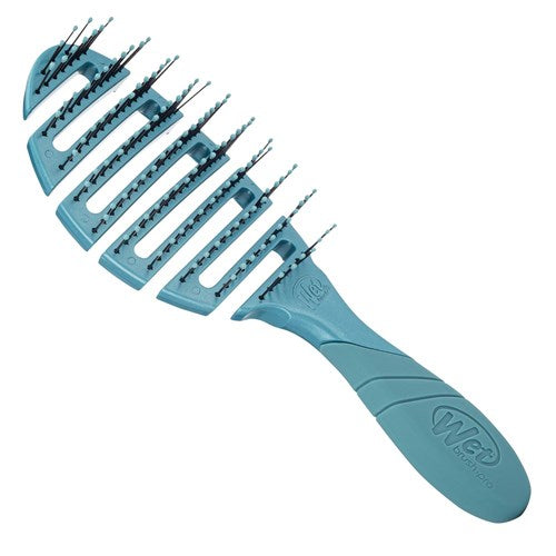 Wet Brush Pro Flex Dry Mineral Etchings Teal Detangler Paddle Brush Wet Brush