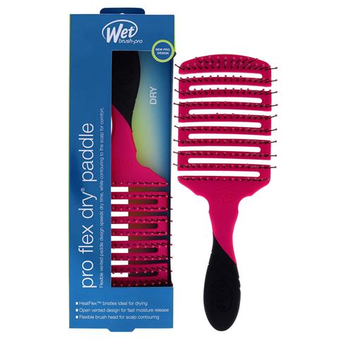 Wet Brush Pro Flex Dry Pink Square Paddle Wet Brush
