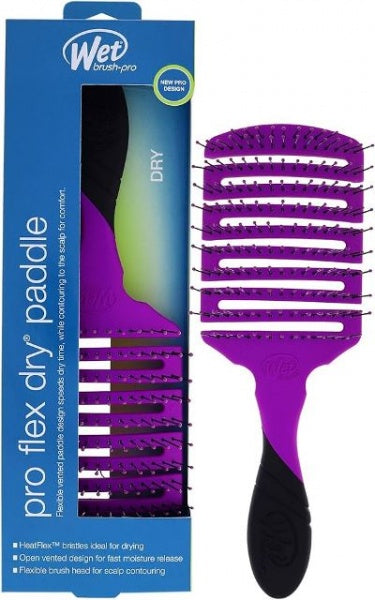 Wet Brush Pro Flex Dry Purple Square Paddle Wet Brush