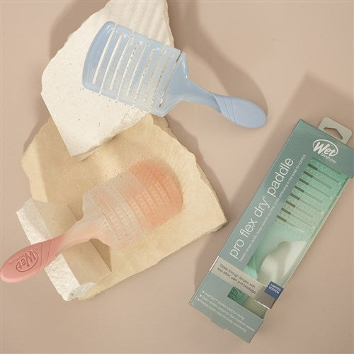 Wet Brush Pro Flex Dry Tie Dye Square Paddle Teal Wet Brush