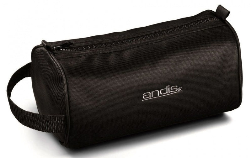 Andis Oval Case Toiletry Bag Black With Black Zipper Andis
