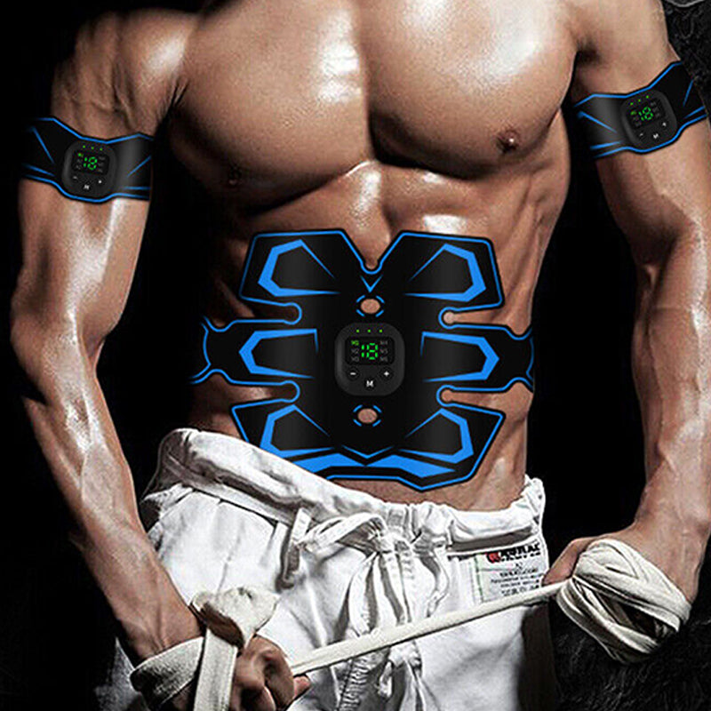 EMS Abdominal Muscle Toning Trainer ABS Stimulator Toner Fitness Belt Exerciser Finishing Touch Body Hair And Beauty Supplies
