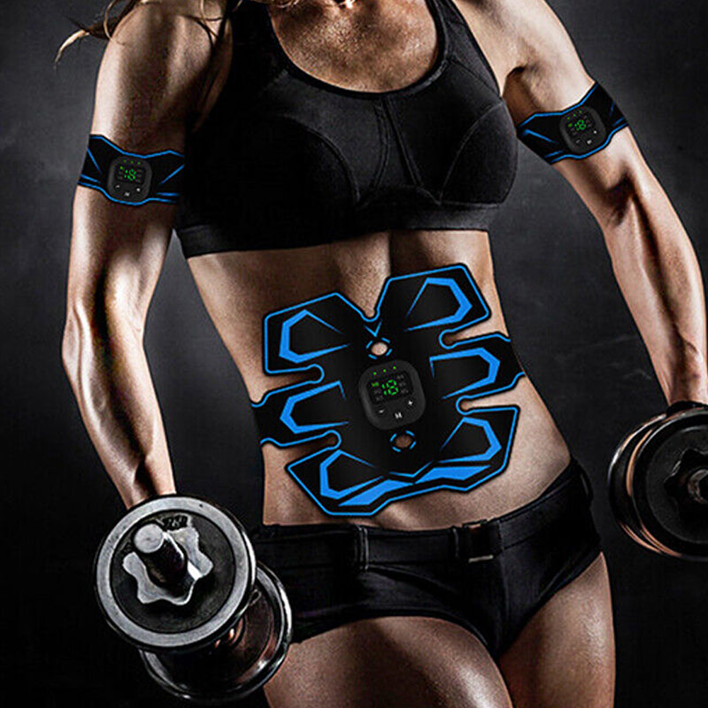 EMS Abdominal Muscle Toning Trainer ABS Stimulator Toner Fitness Belt Exerciser Finishing Touch Body Hair And Beauty Supplies