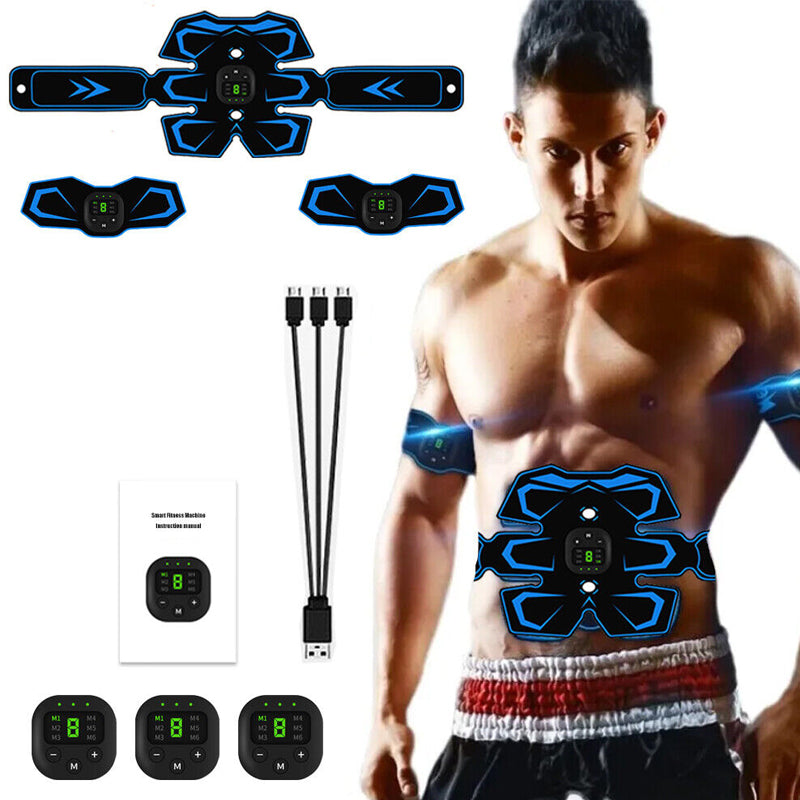 EMS Abdominal Muscle Toning Trainer ABS Stimulator Toner Fitness Belt Exerciser Finishing Touch Body Hair And Beauty Supplies