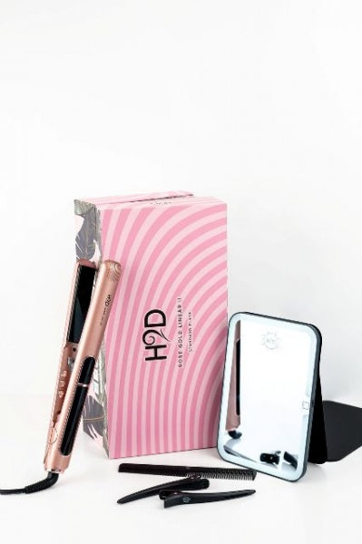 H2D Rose Gold Standard Plate Iron Linear II H2D