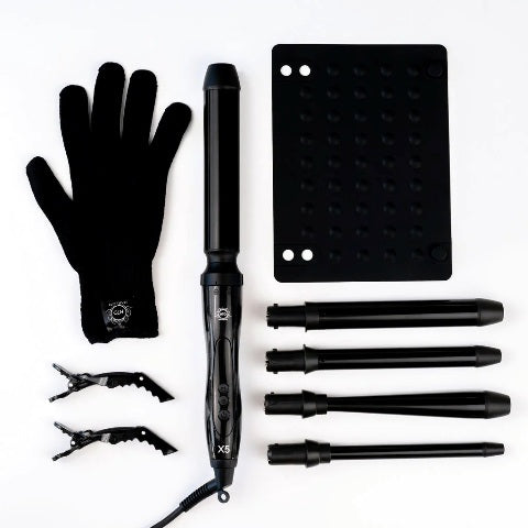 H2D X5 Black Gloss Curling Wand H2D