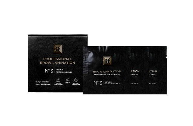 Brow Code Lustre Step 3 Keratin Nourish 20 Single Dose Sachets Brow Code