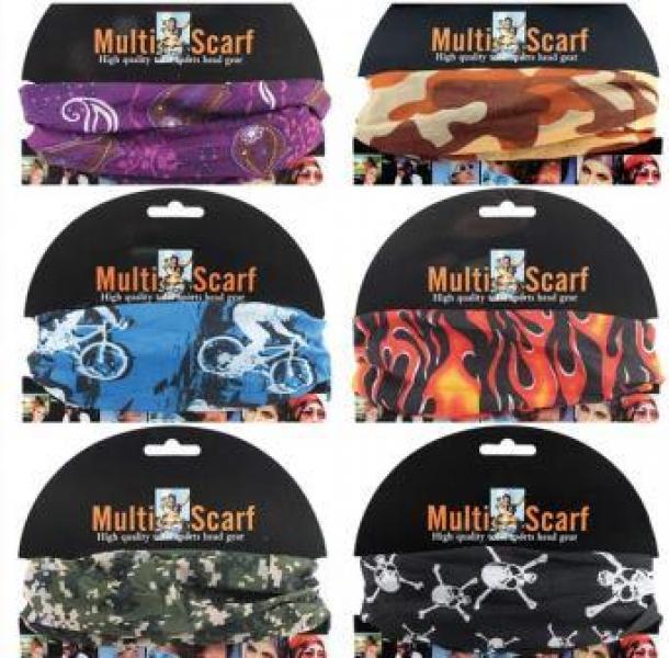 Head Gear Head Band Neck Scarf Assorted Designs Head Gear