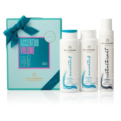 De Lorenzo Accentu8 Trio Pack Includes Shampoo, Conditioner And Restructurant
