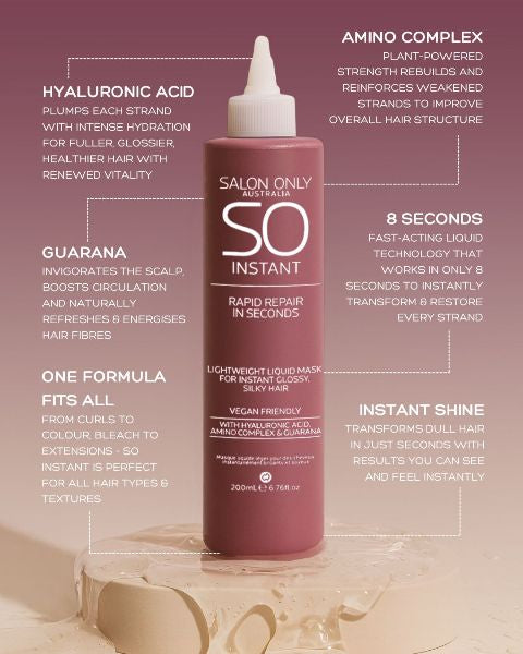 Salon Only SO Instant Rapid Repair In Seconds Flash Fluid 200ML