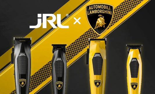 JRL Duo Lamborghini Yellow Diamante Clipper And Trimmer Set