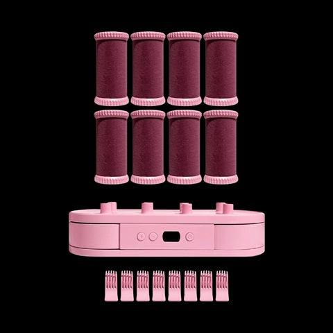 Mermade Hair Digital Hot Rollers 8 Piece Set Pink