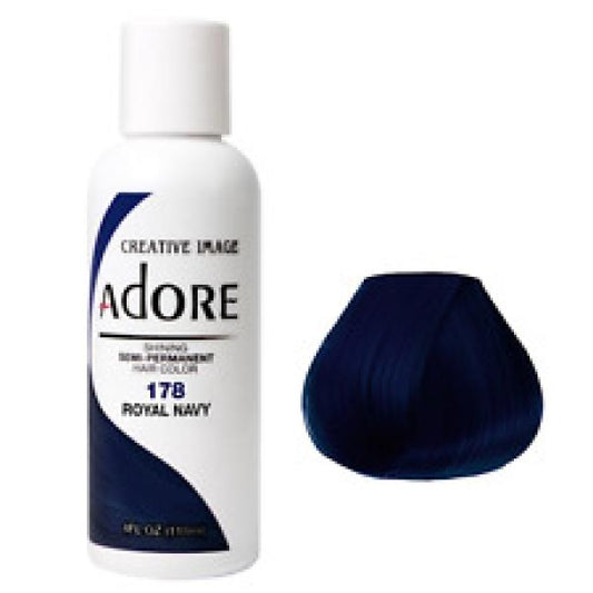 Adore Plus Semi Permanent Hair Colour Royal Navy 118ML Adore