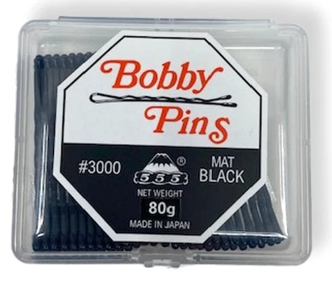 555 Bobby Pins MAT Black 2 Inch 80GM