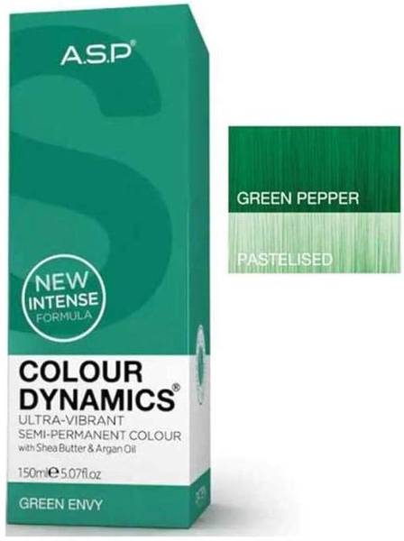 ASP Colour Dynamics Green Envy Ultra Vibrant Semi Permanent 150ML Elixir