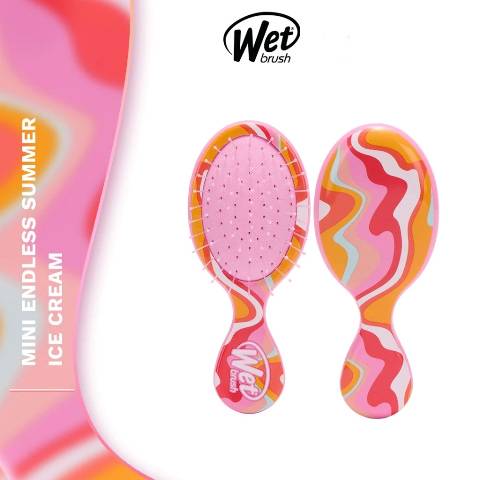 Wet Brush Mini Endless Summer Ice Cream Original Detangler Wet Brush
