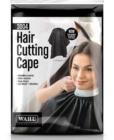 Wahl Hair Cutting Cape Black Microfibre 3004
