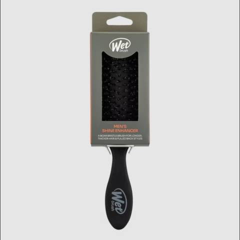 Wet Brush Men's Shine Enhancer Handle Brush Black Wet Brush