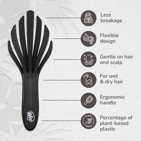Wet Brush Go Green Pink Curl Detangler Wet Brush