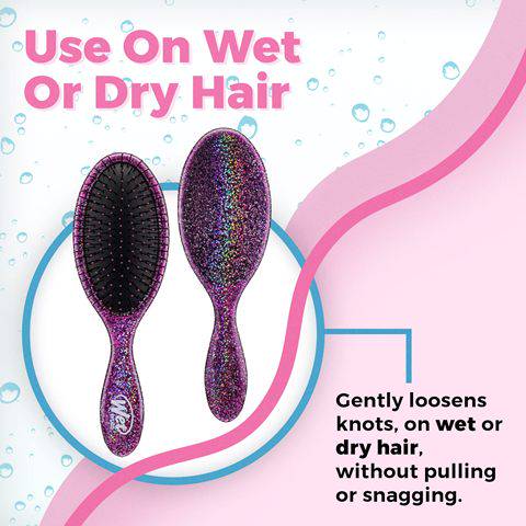 Wet Brush Awestruck Purple Shimmer Original Detangler Wet Brush