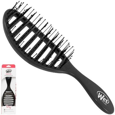 Wet Brush Speed Dry Black Vented Oval Detangler