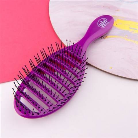 Wet Brush Speed Dry Purple Vented Oval Detangler Wet Brush