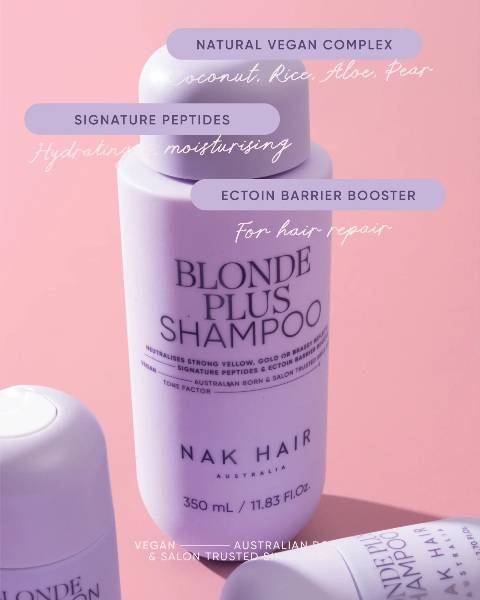Nak Signature Blonde Plus Toning Shampoo 350ML