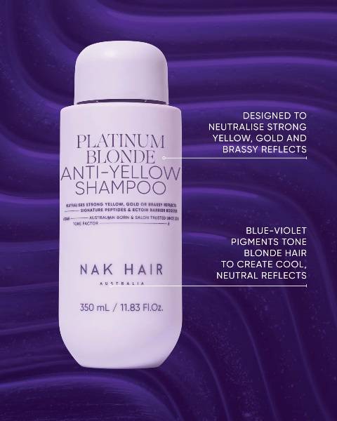 Nak Signature Platinum Blonde Shampoo Anti Yellow 350ML