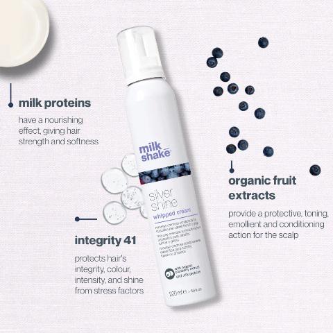 Milk Shake Silver Shine Whipped Cream Leave In Foam 200ML Milk Shake