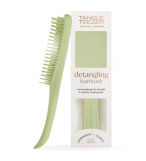 Tangle Teezer Matte Olive Green Straight Curly Special Edition With Handle
