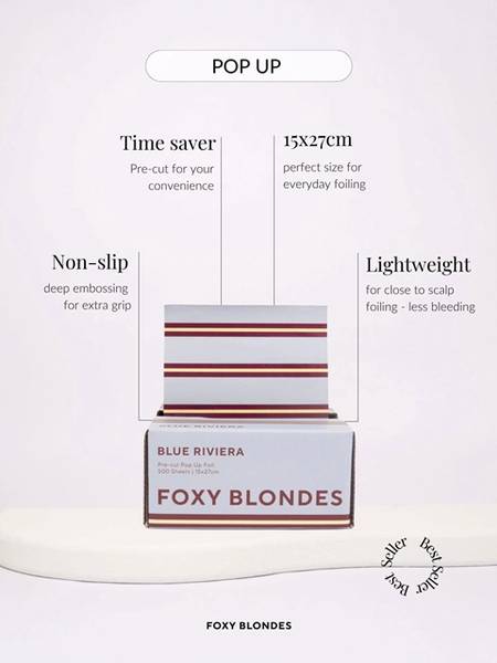 Foxy Blondes Blue Riviera Pop Up 500 Sheets 15CM x 27CM