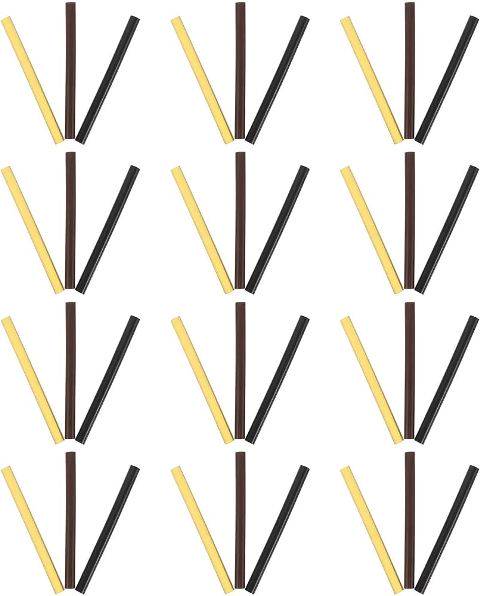 FTW Hair Extension Glue Sticks Amber Brown Black And White Packs Of 12