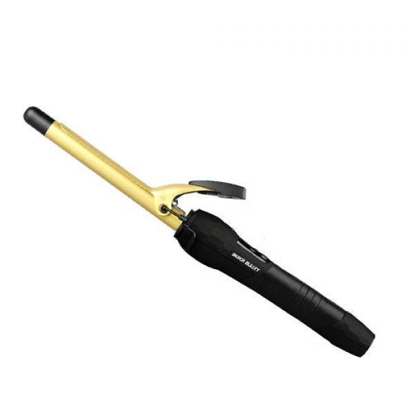 Silver Bullet Fastlane Ceramic Tong Gold Dual Voltage 16MM For Curls And Waves