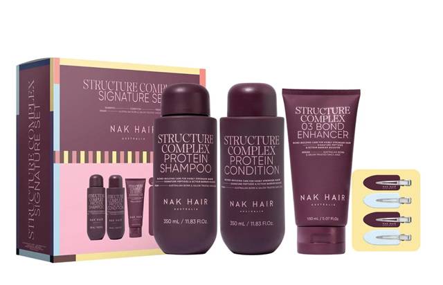 Nak Trio Structure Complex Signature Set Shampoo, Conditioner 350ML And Bond Enhancer 150ML Nak