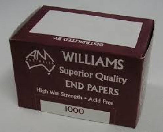 Amw Perm Papers Standard 1000 L:80 x W:60 Burgundy Box A M Williams