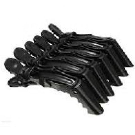DK Tony & Guy Alligator Clips Black Pack Of Six. Tony & Guy