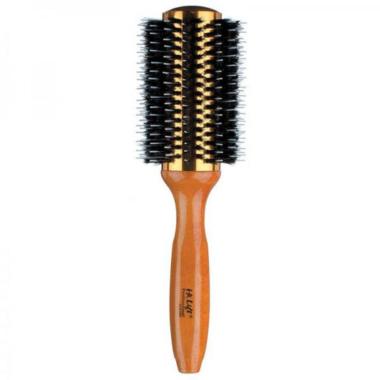Hilift Round Porcupine 18 Row Ceramic Brush With Wooden Handle Hi Lift