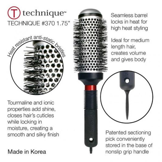 Cricket 370 Technique Thermal Style Plus Round Brush Cricket