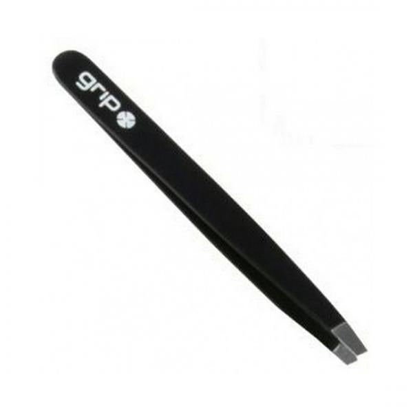Grip Tweezers Targeted Precision Slanted Matte Black Grip