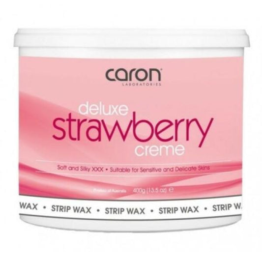 Caron Deluxe Strawberry Creme XXX Strip Wax Microwaveable 400 Gram Caron