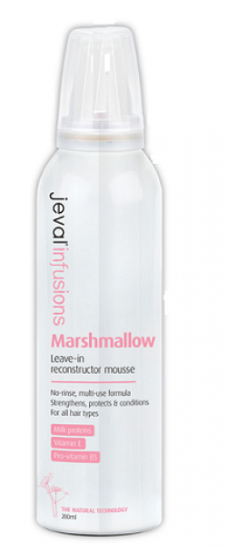 Jeval Infusions Marshmallow Leave In Reconstructor Mousse No Rinse For All Hair Types 200ML